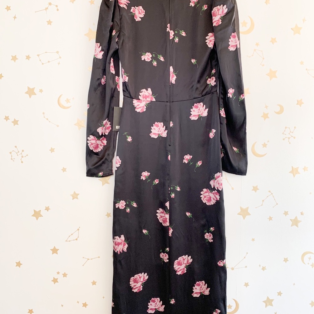 NEW Reformation Toronto Floral Midi Slit Dress - Picture 3 of 16